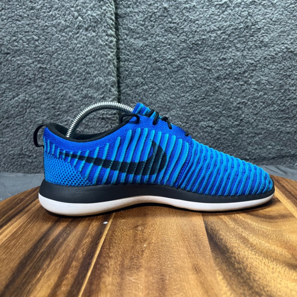 Nike Roshe Run Knit Blue Black Men's Athletic Comfort Sneakers‎ Shoes Size 7 - Picture 8 of 12
